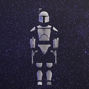 Jango Fett 3d printable armor/helmet files made from lineage scans