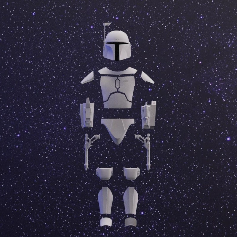 Jango Fett 3d Armor - Etsy