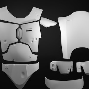 3D Rotj Boba Fett Armor Printable Files - Etsy