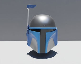 Jango fett Helmet 3d file made from LINEAGE(Dented version too!)