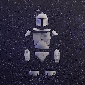 Alle Boba Fett ESB Files Rüstung Jetpack Panzerhandschuhe Helm Schienbein Werkzeuge