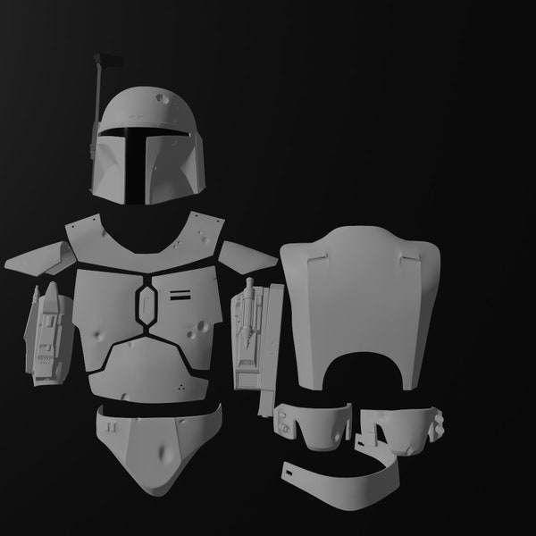 Boba Fett ROTJ Armor/Helmet/gauntlets 3d files