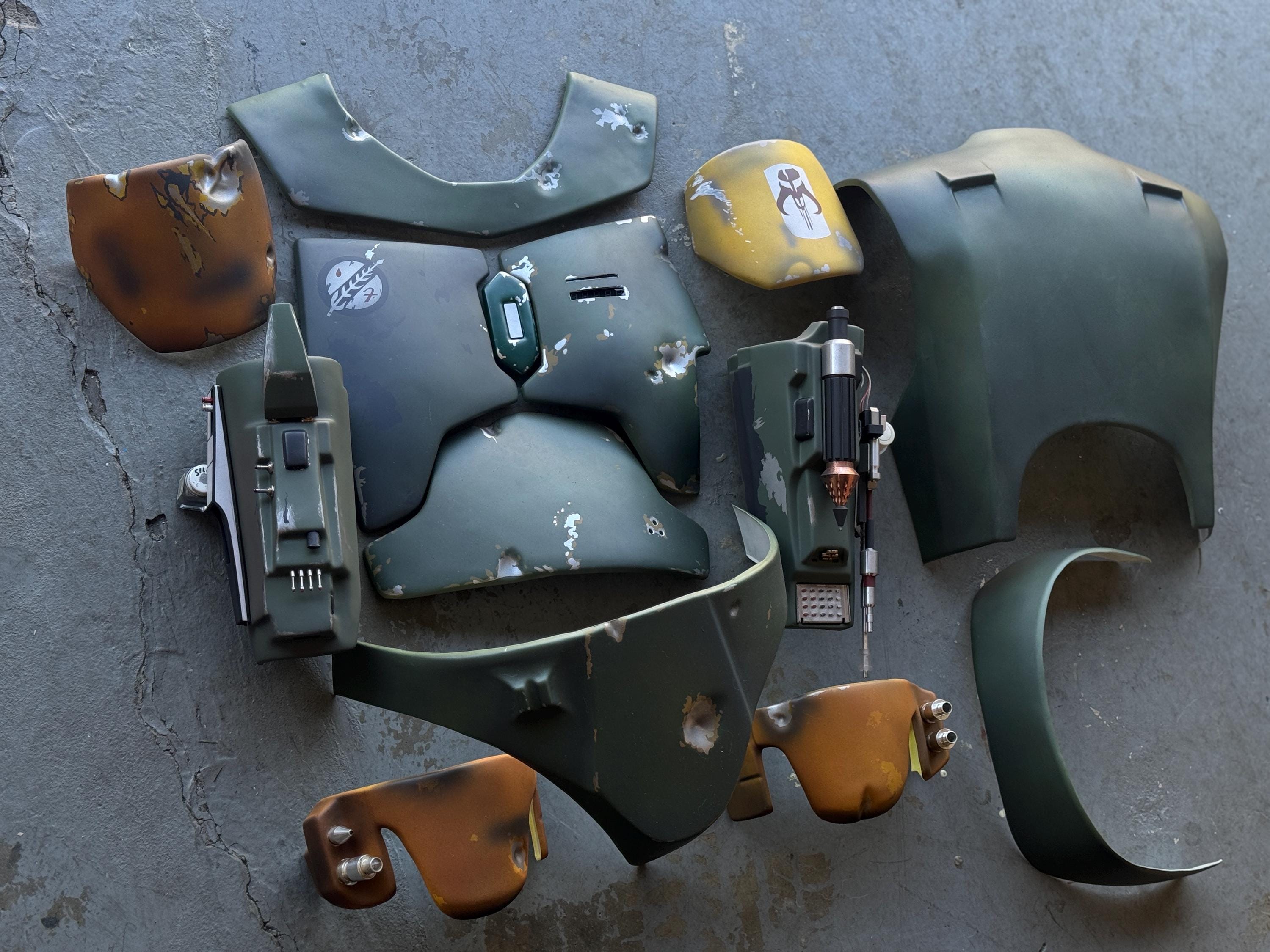 Armadura pintada de Boba Fett de ESB