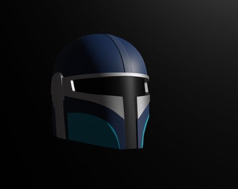 LINEAGE Foundling Mandalorian Helmet 3d File made from LINEAGE scan