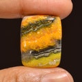 Dazzling Top Grade Quality 100% Natural Bumble Bee Jasper Radiant Shape Cabochon Loose Gemstone For Making Jewelry 21.5 Ct 33X18X5 mm N-459 product logo