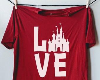 Disney Castle Love Iron On Transfer