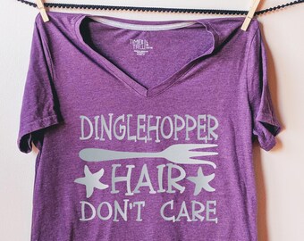 Dinglehopper Hair Don't Care Iron On Transfer