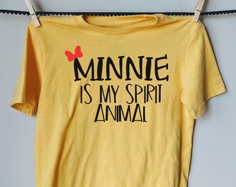 Minnie is my Spirit Animal Iron On Transfer