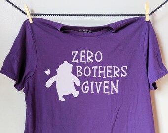 Zero Bothers Given Iron On Transfer
