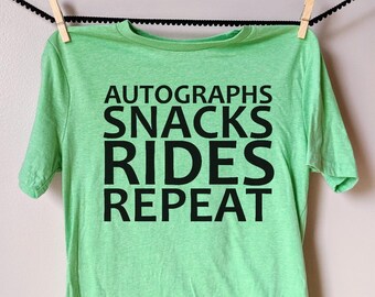 Autographs Rides Repeat Iron On Transfer
