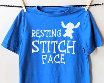 Resting Stitch Face Iron On Transfer