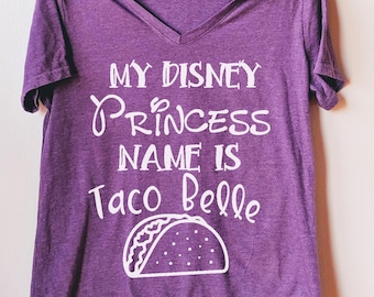 Disney Princess Taco Belle Iron On Transfer