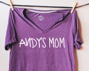 Andy's Mom Iron On Transfer