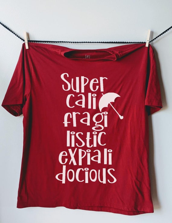 Mary Poppins Supercalifragilisticexpialidocious Iron On Transfer