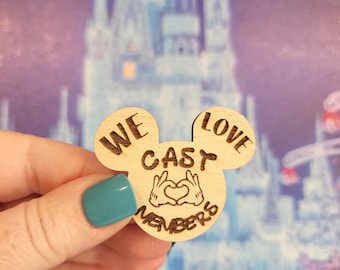 Disney We Love Cast Members Compliment Gift Thank You Magic Maker Wooden Token