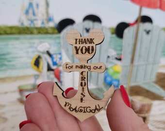Disney Cruise Line Cast Member Compliment Gift Thank You For Being Magical Wooden Token