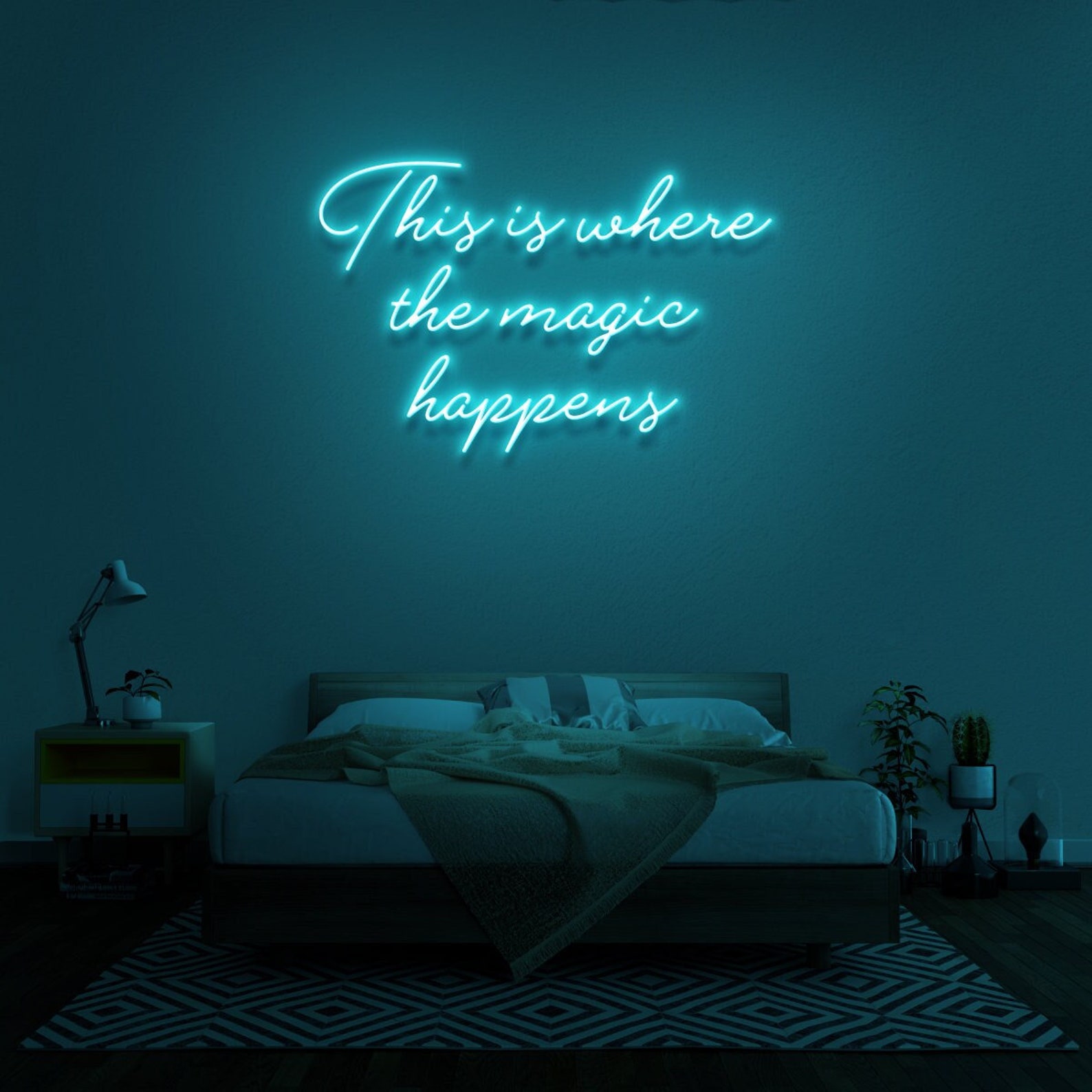This is Where the Magic Happens LED Neon Sign Motivational Etsy