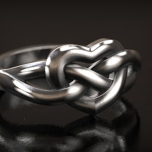 Infinity Love Ring, Infinity Heart Ring, Love Ring, Heart Promise Ring, Heart Ring, Promise Ring, 3d printed Jewellery, Gifts for Lovers