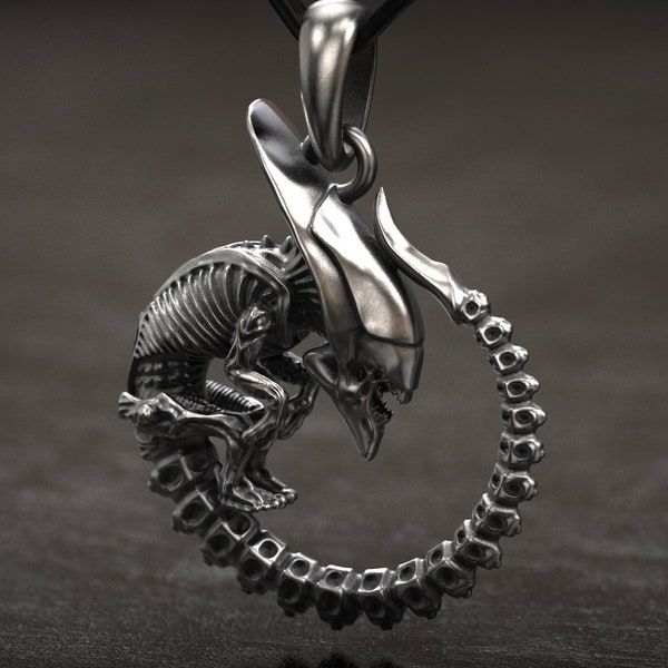 MR. Giger Inspired , Alien Newborn Pendant, Chestburster, Prometheus , Xenomorph, Protomorph , Covenant , Alien Baby, 3d printed Jewellery