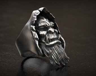 Gul'dan Ring ,  World of WarCraft Ring, Biker Ring , Man Ring , Punk Ring , 3D Print , 3d printed Jewellery , 3d Printed , Sterling