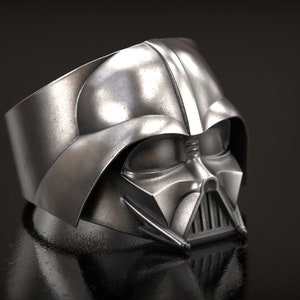Darth Vader Ring, Star Wars Ring, Star Wars Jewellery, Movie Ring, 3D Print, 3d printed Jewellery, 3d Printed, Silver Jewellery