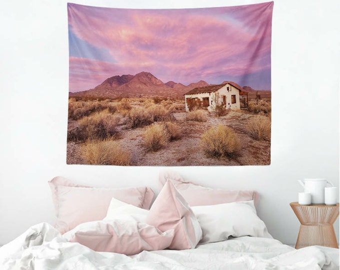 Mojave Desert Sunset Tapestry