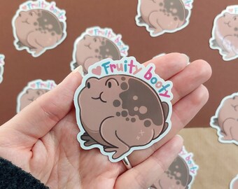 Fruity Booty Rain Frog - Vinyl Sticker