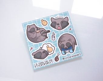 I'm trash for you - Raccoon - Stickersheet