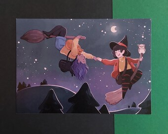 Witchy date - A5 print
