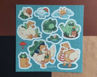 Rain Animals - Sticker Sheet