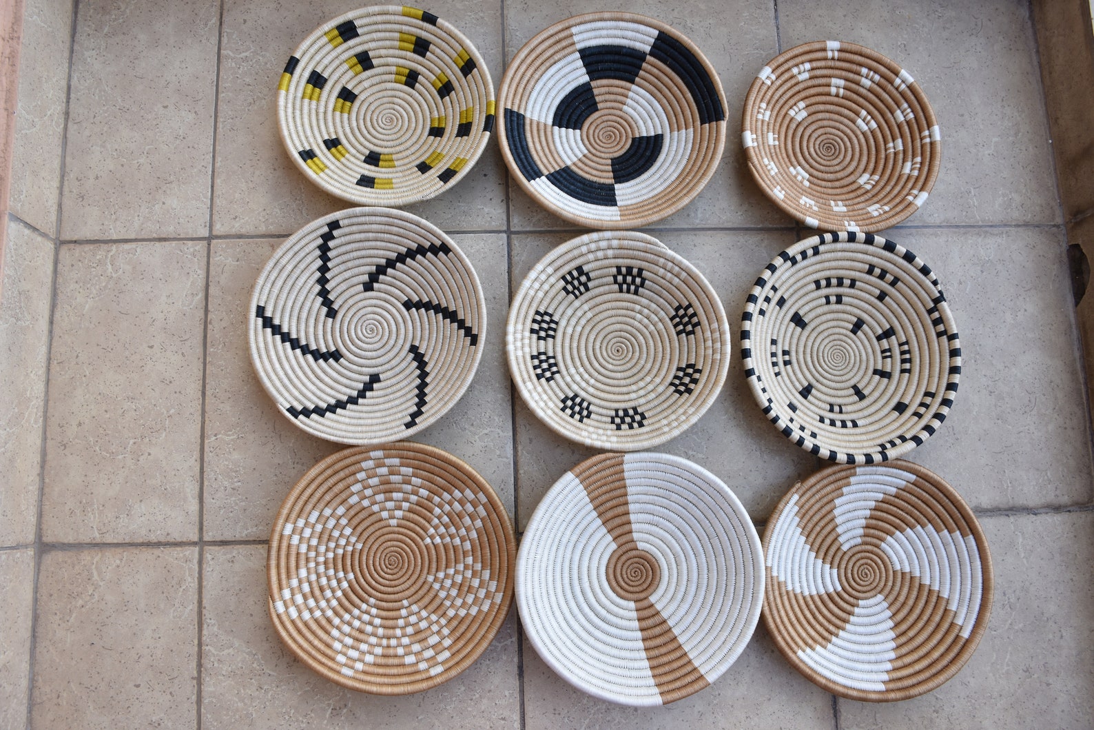 Small Wall Basket African Baskets Wall Decor Hand Woven Wall Etsy