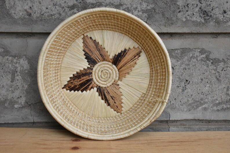 ON SALE African Home Decor Basket Woven Wall Hanging Basket Etsy