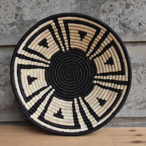 Handwoven Wall Basket Decor African Woven Wall Hanging Boho Etsy