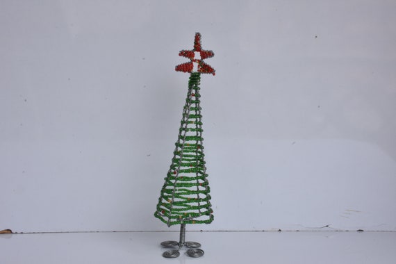 Maasai Bead Wire Christmas Tree