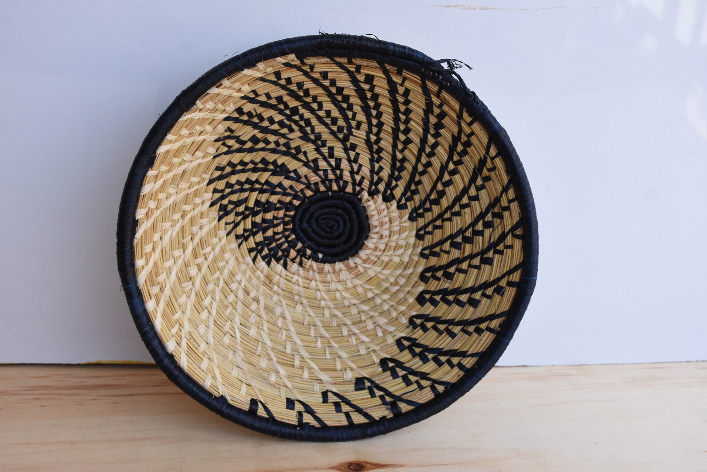 African Woven Wall Basket Handwoven Wall Hanging Baskets Home Etsy
