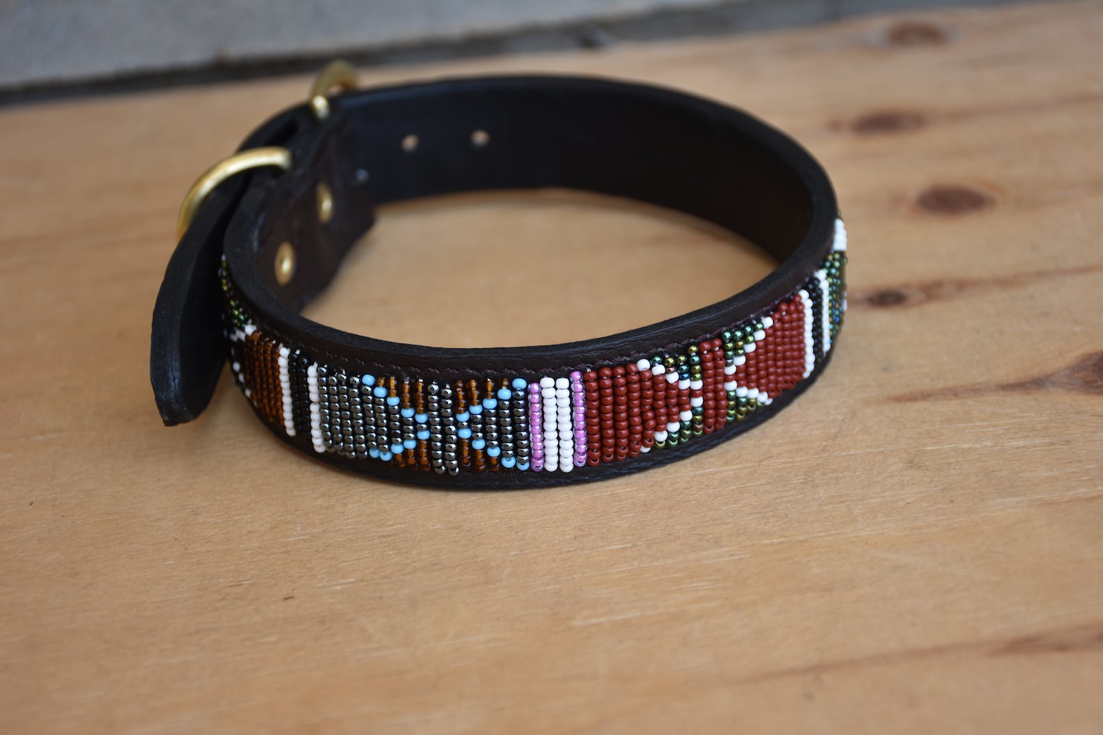 Hundehalsband aus Leder Afrikanisches Hundehalsband Massai | Etsy