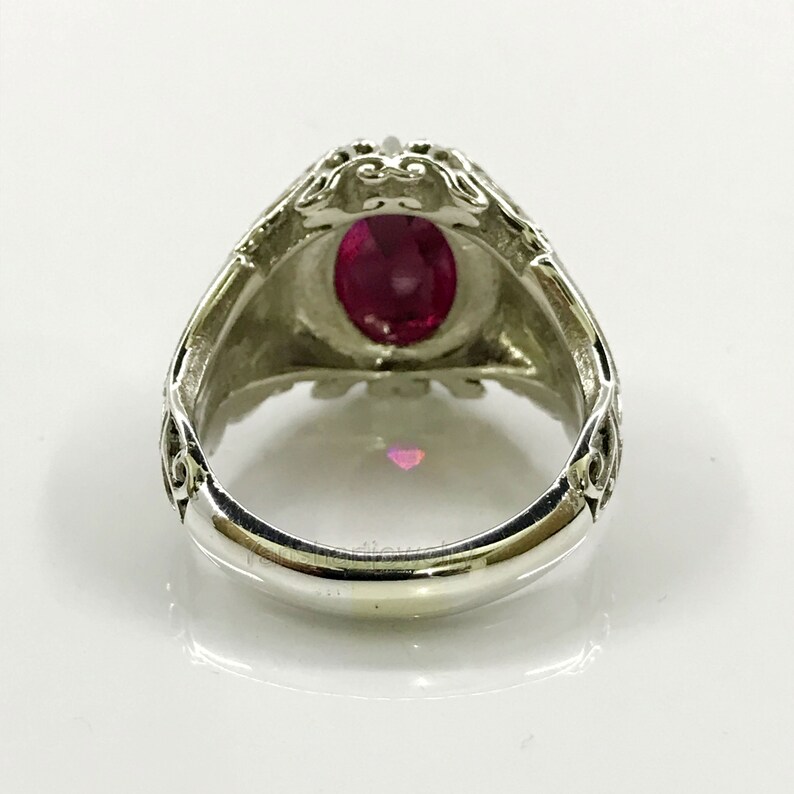 Natural Garnet Ring January Birthstone Garnet Ring 92.5 Silver Ring Women/'s Garnet Jewelry Anniversary Gift Ring Womens Garnet Ring