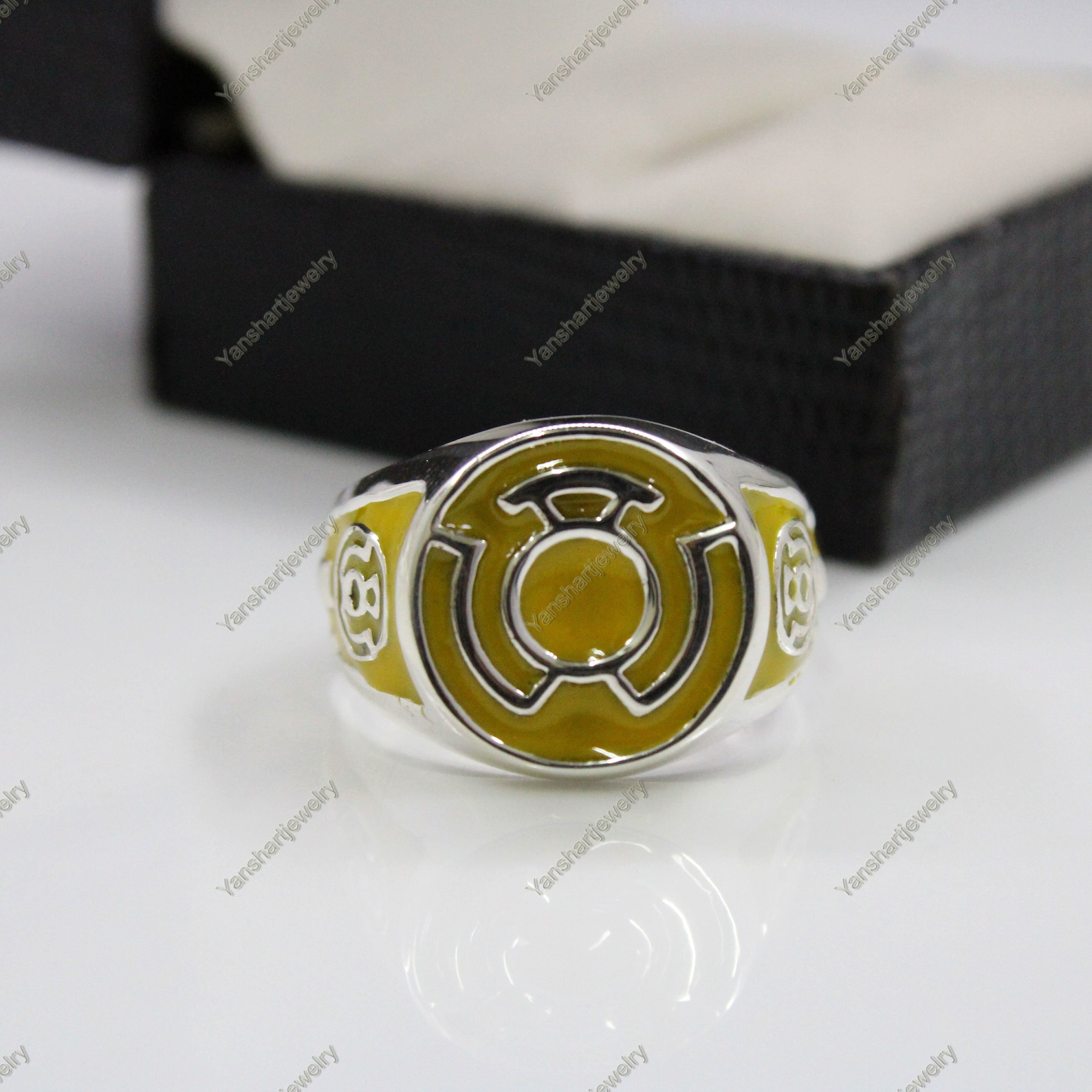 Yellow Lantern Ring Lantern Men's Ring Lantern Jewelry Etsy