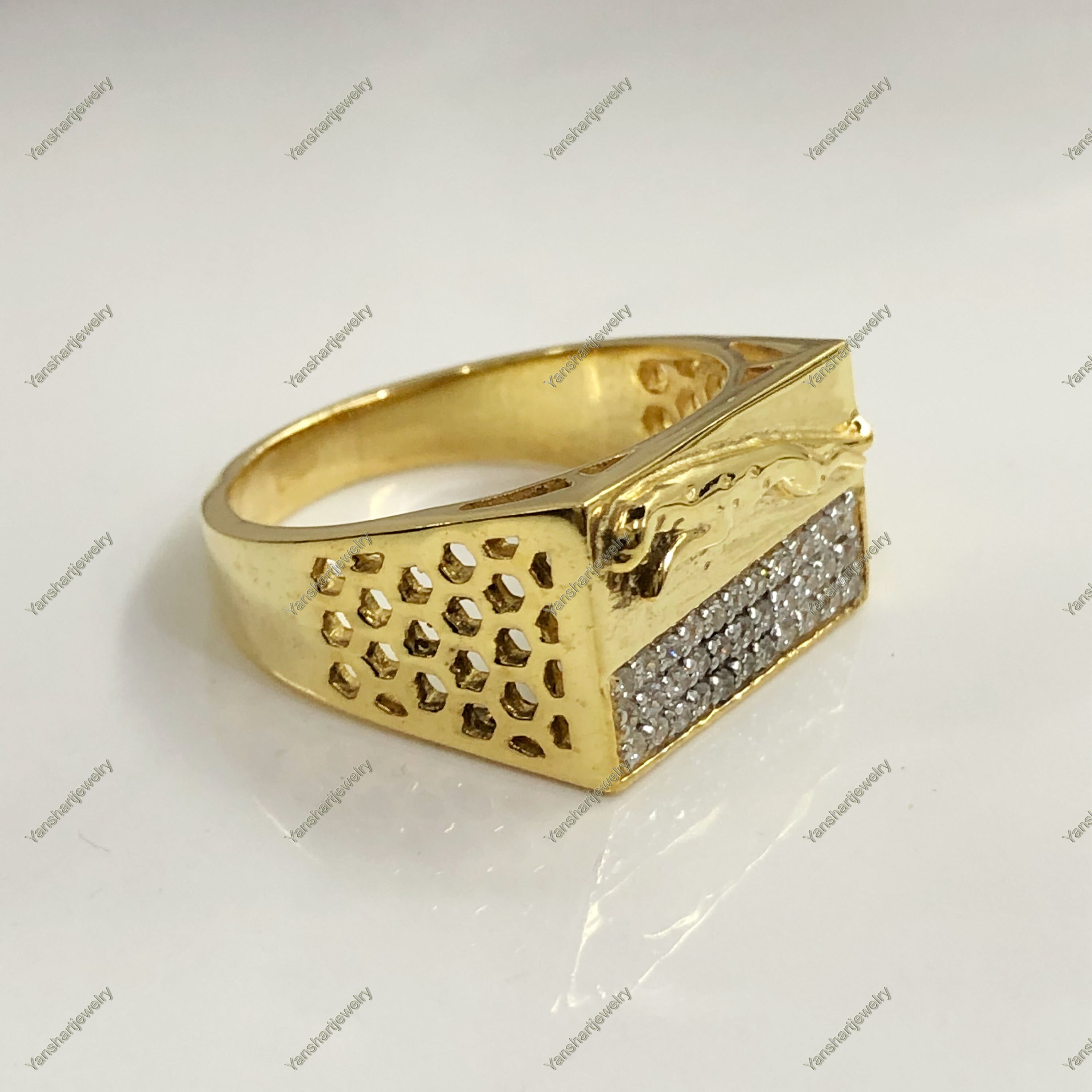 Jaguar Silver Mens Ring Jaguar logo Band Personalized | Etsy