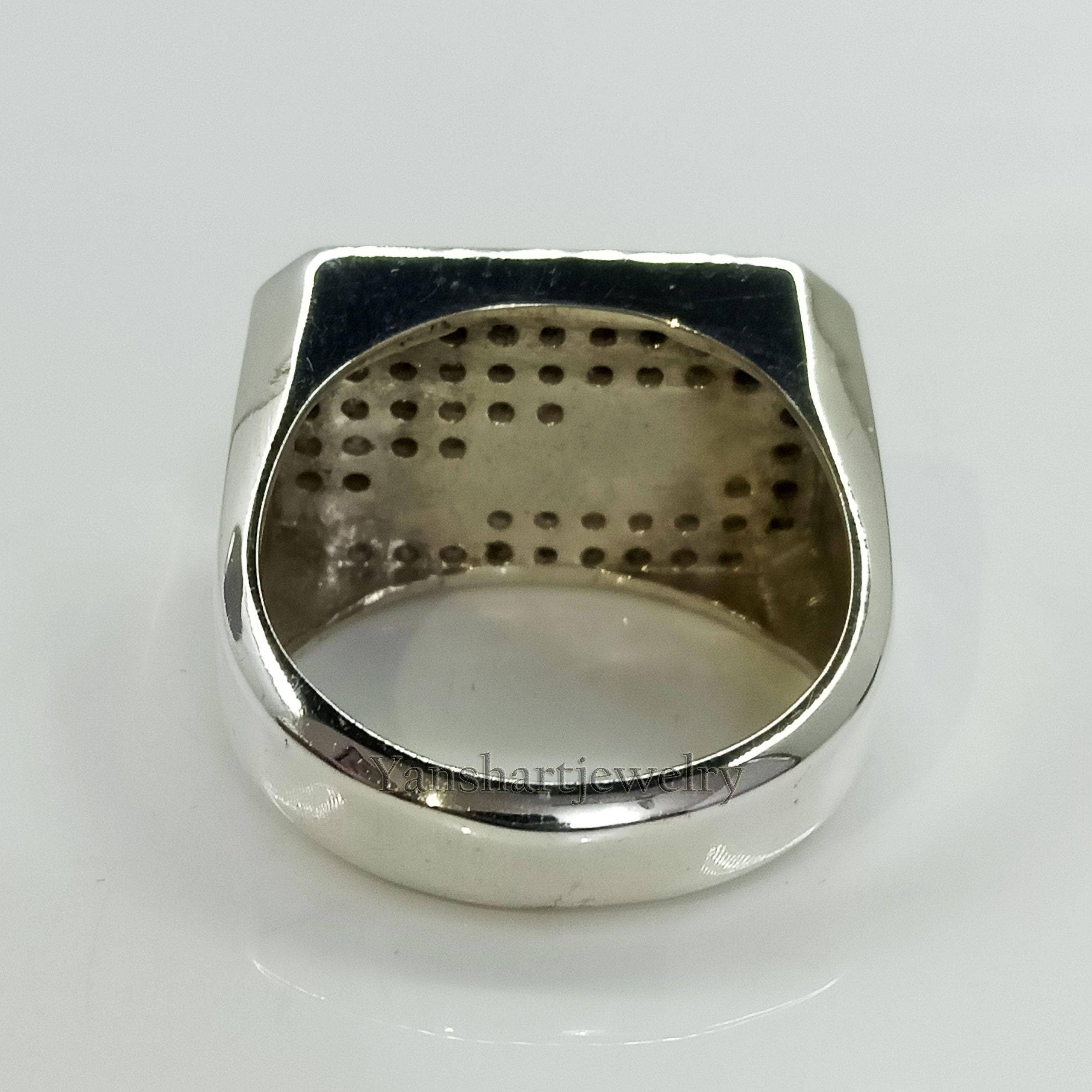 Jaguar Silver Mens Ring Jaguar Logo Band Personalized | Etsy