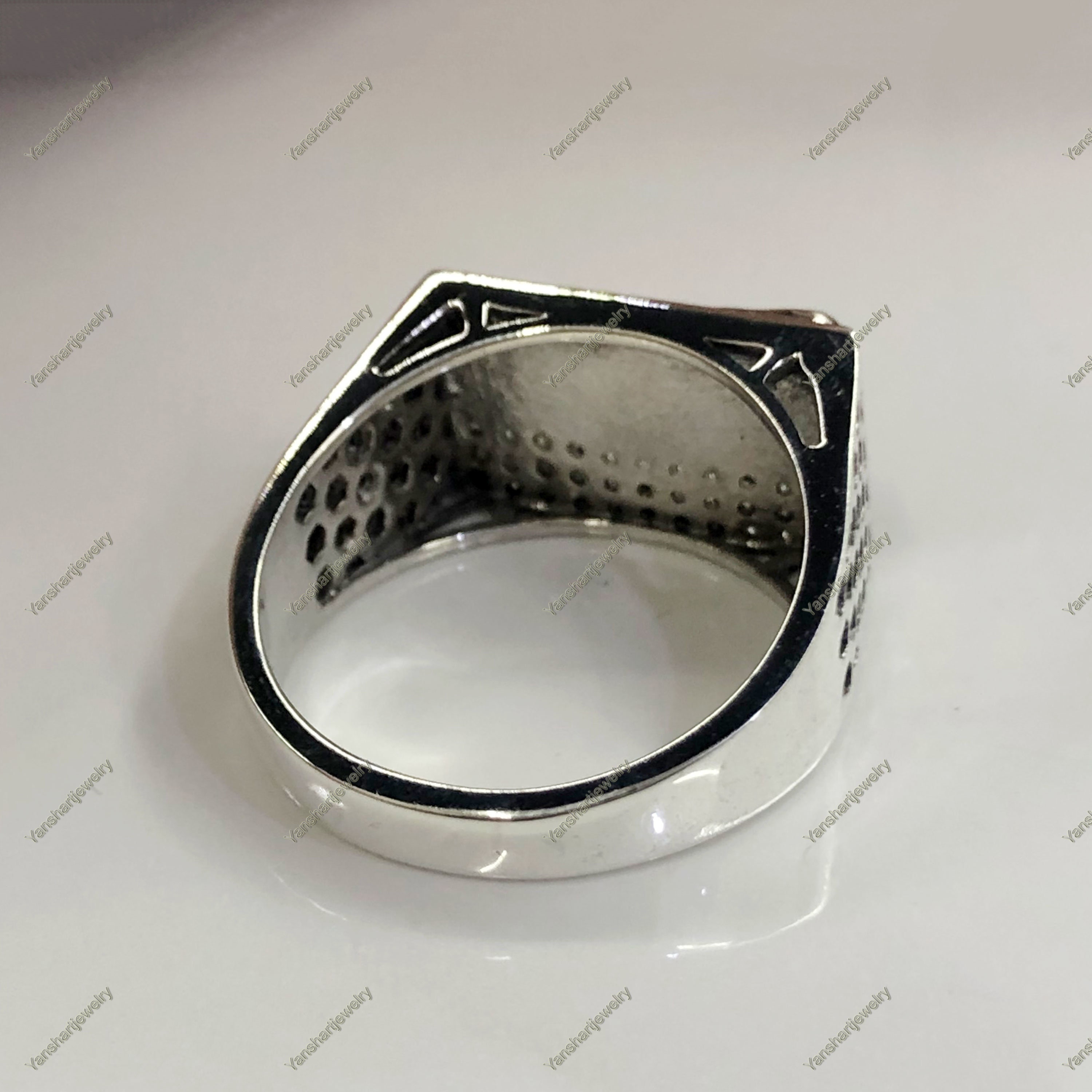 Jaguar Silver Mens Ring Jaguar logo Band Personalized | Etsy