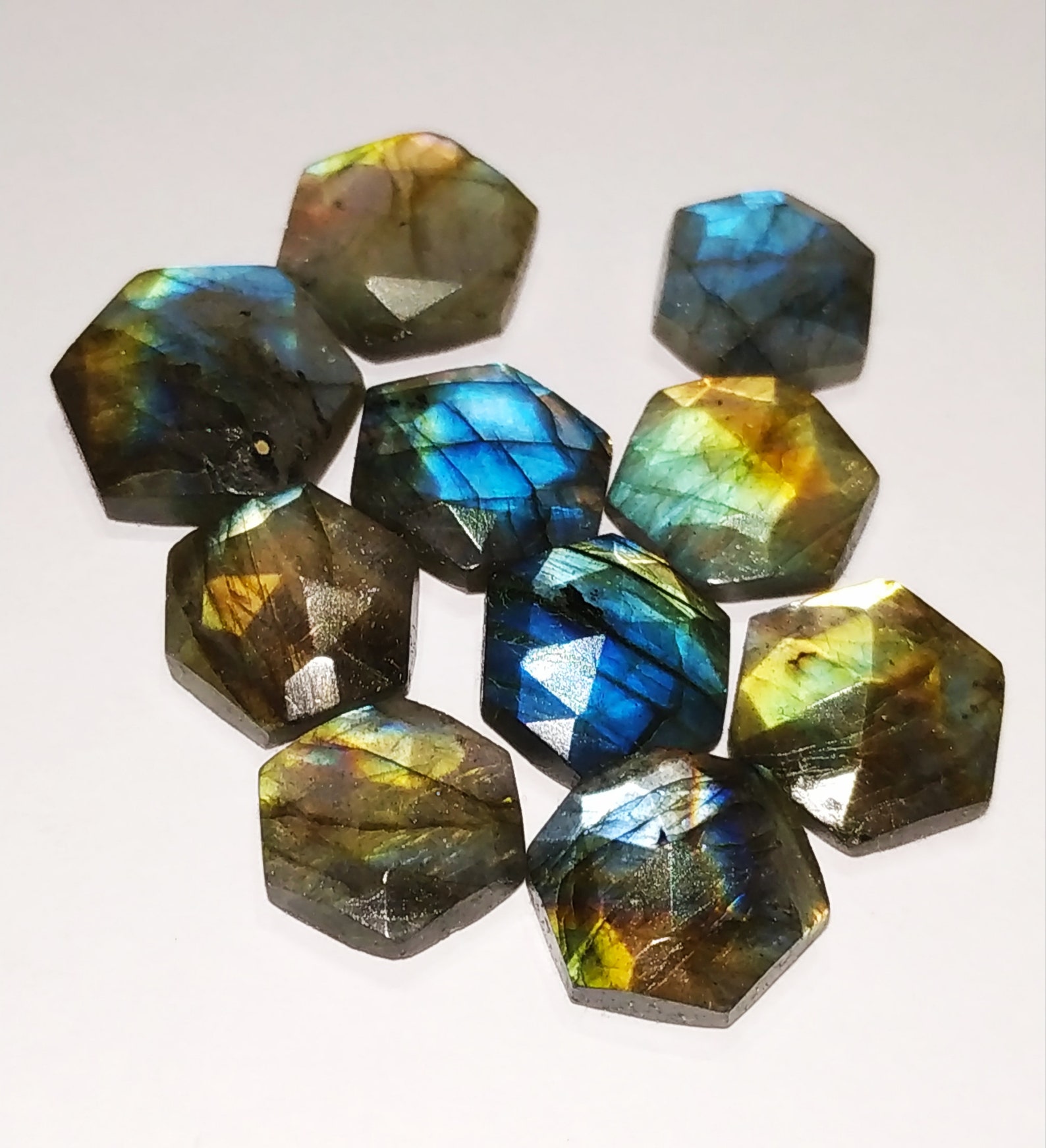 10 pieces Faceted Labradorite gemstonelabradorite Etsy