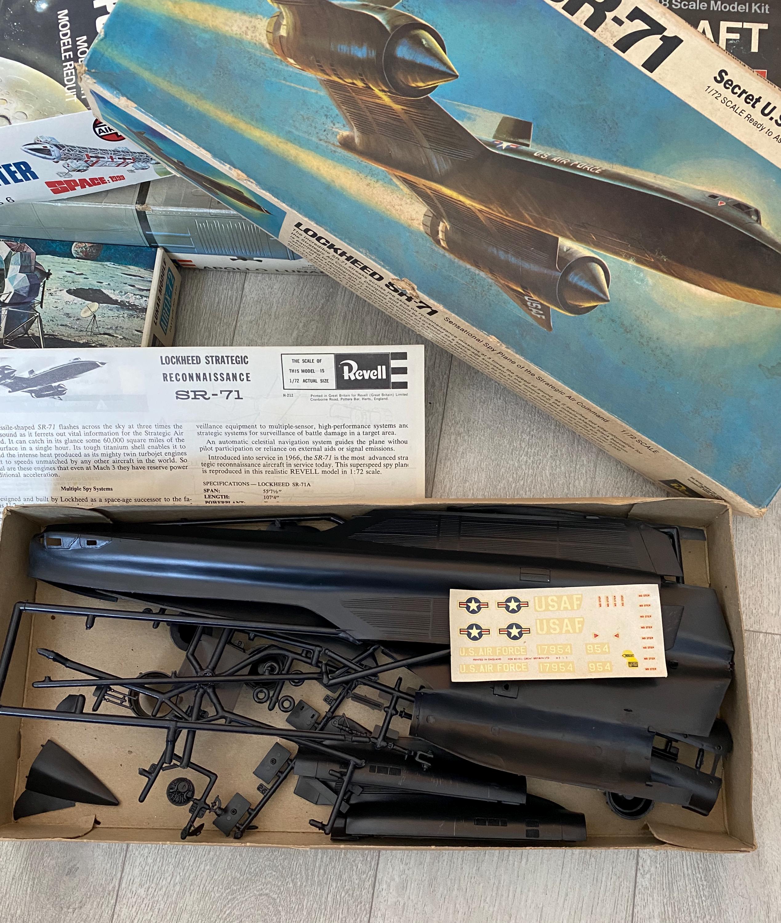 Revell Lockheed SR-71 Blackbird Spy Plane Model Kit - Etsy UK