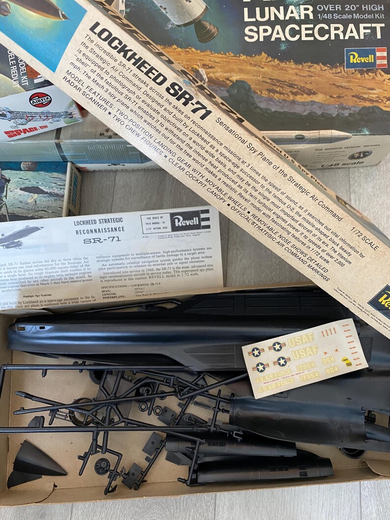 Revell Lockheed SR-71 Blackbird Spy Plane Model Kit - Etsy UK