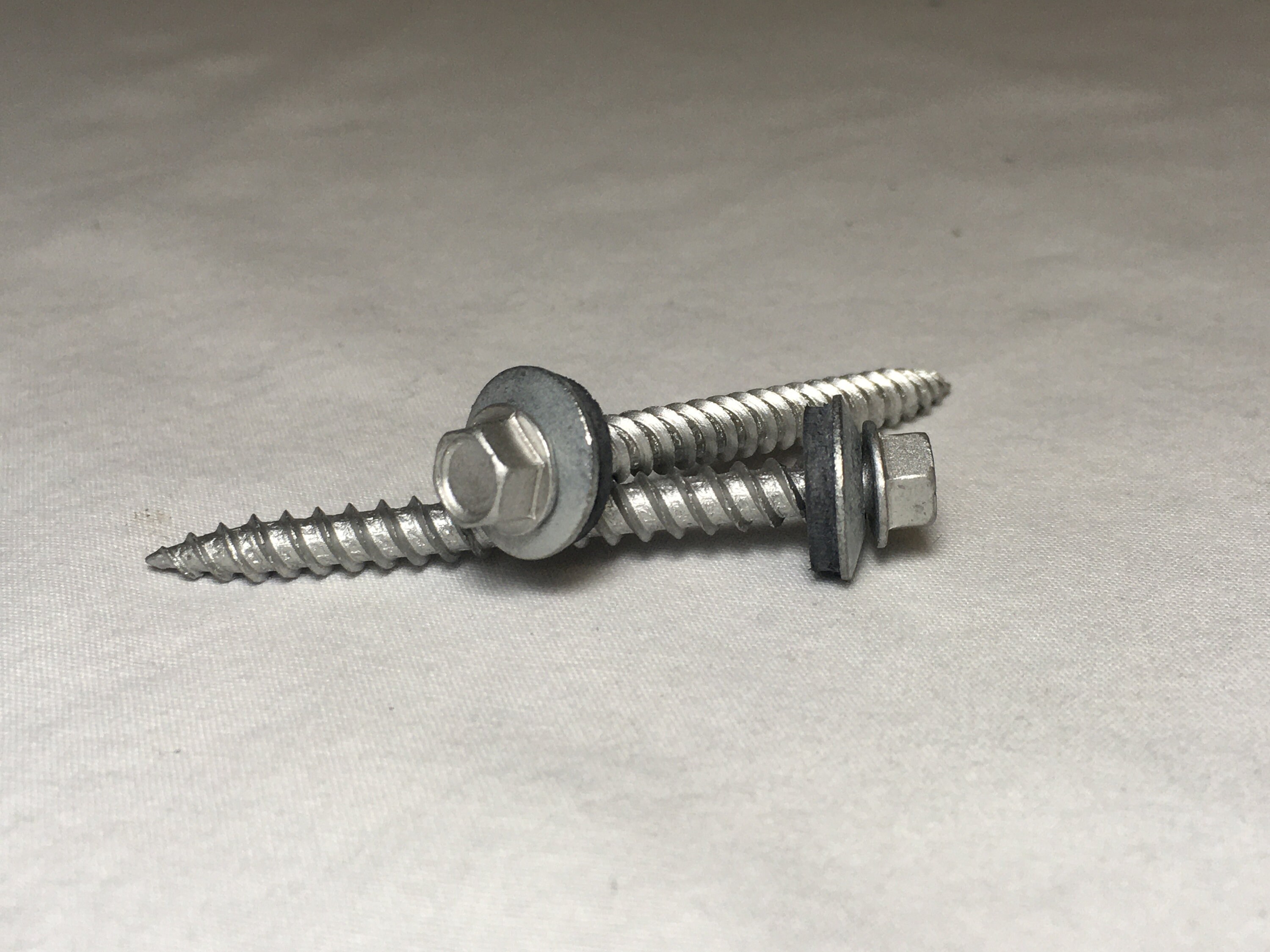 Qty50 10X2 Self Piercing Sheet Metal Screws Neoprene Washer Hillman