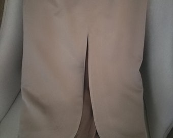 duchess satin skirt mid-length