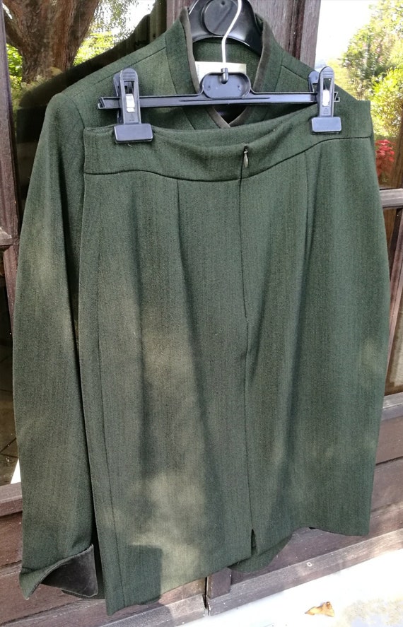 jupe de tailleur vert