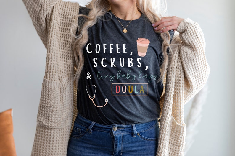 Doula Rainbow Shirt New Grad Gift Tee Colorful Future Doula Assistant Tshirt