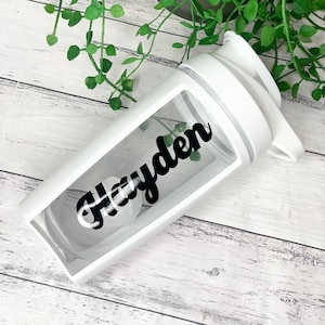 Personalised 600ml Shaker Bottle Protein Sport Fitness with Shaker