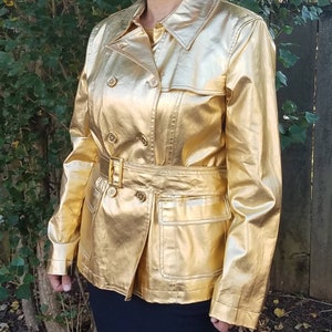 Ralph Lauren Gold short trenchcoat. image 1